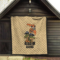 Alligator Alcatraz Prison Florida Everglades Quilt - Wonder Print Shop