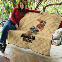 Alligator Alcatraz Prison Florida Everglades Quilt - Wonder Print Shop