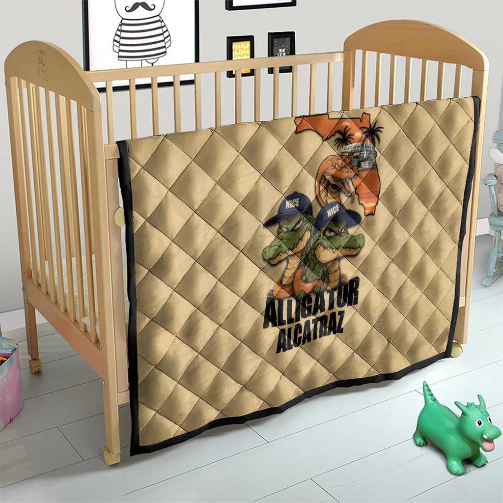 Alligator Alcatraz Prison Florida Everglades Quilt - Wonder Print Shop