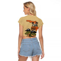 Alligator Alcatraz Prison Florida Everglades Raglan Cropped T Shirt - Wonder Print Shop