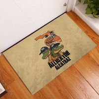 Alligator Alcatraz Prison Florida Everglades Rubber Doormat - Wonder Print Shop