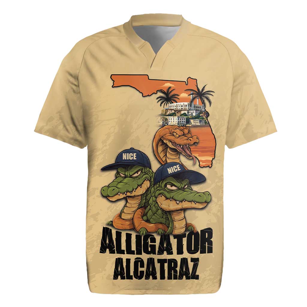 Alligator Alcatraz Prison Florida Everglades Rugby Jersey - Wonder Print Shop