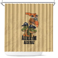 Alligator Alcatraz Prison Florida Everglades Shower Curtain - Wonder Print Shop