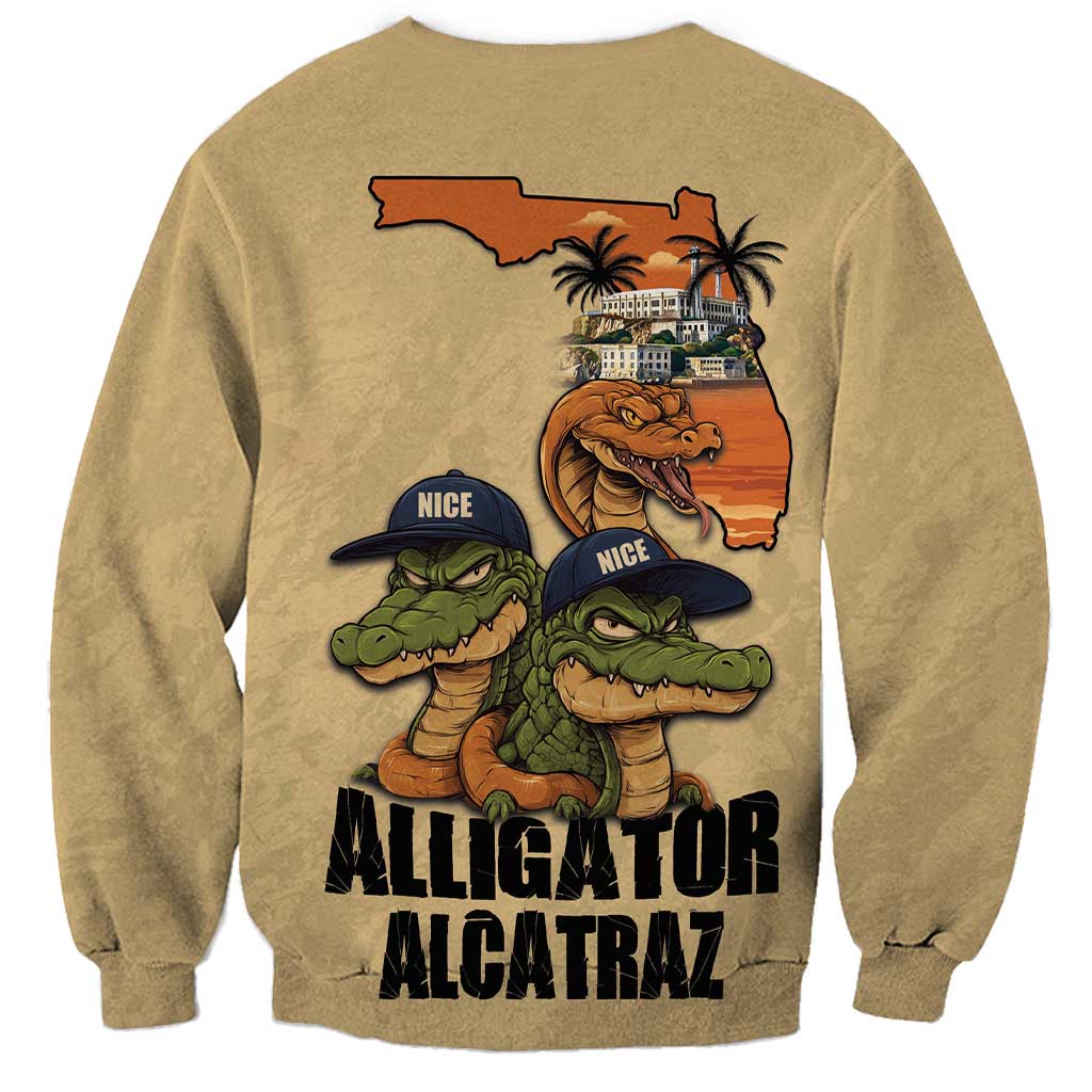 Alligator Alcatraz Prison Florida Everglades Sweatshirt - Wonder Print Shop