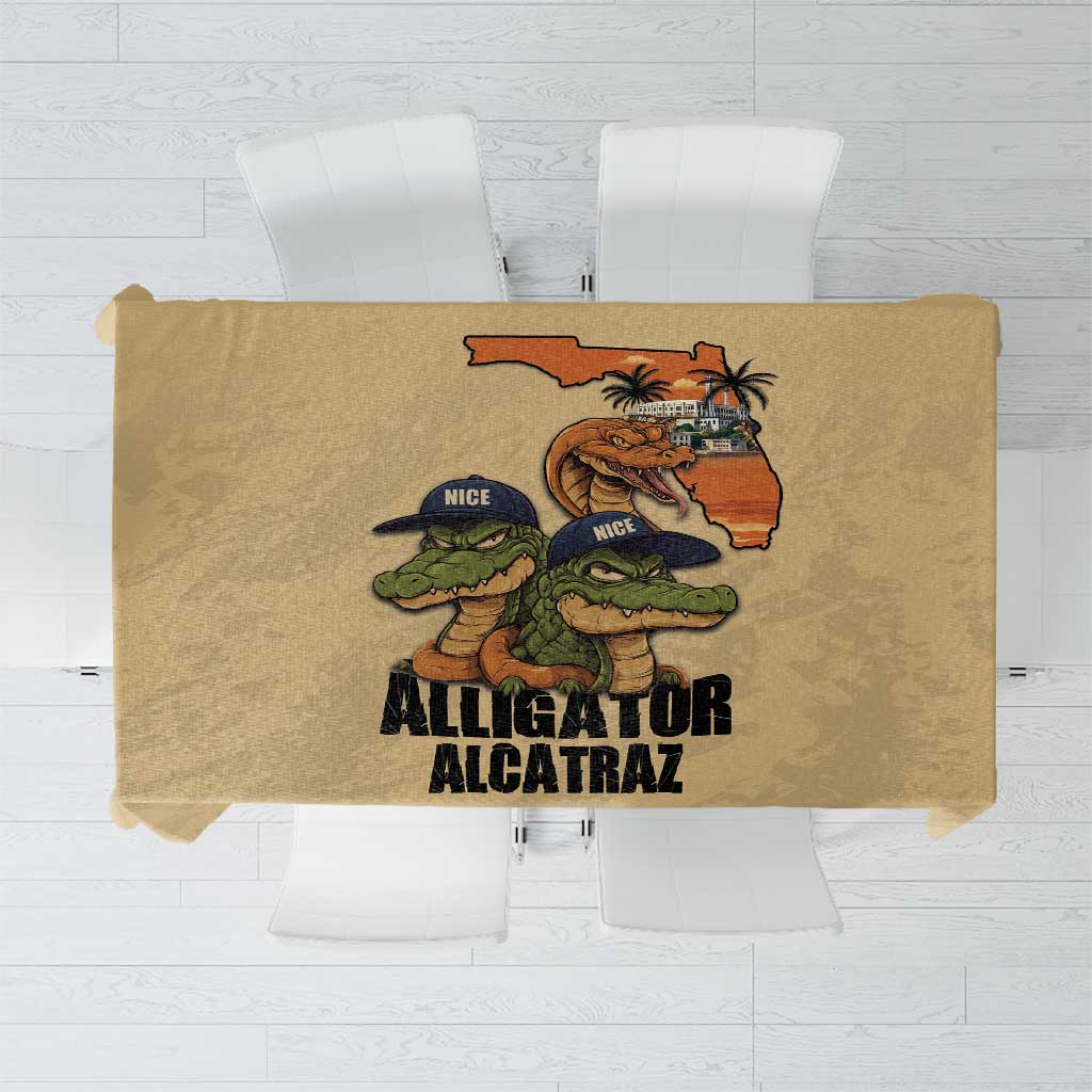 Alligator Alcatraz Prison Florida Everglades Tablecloth - Wonder Print Shop