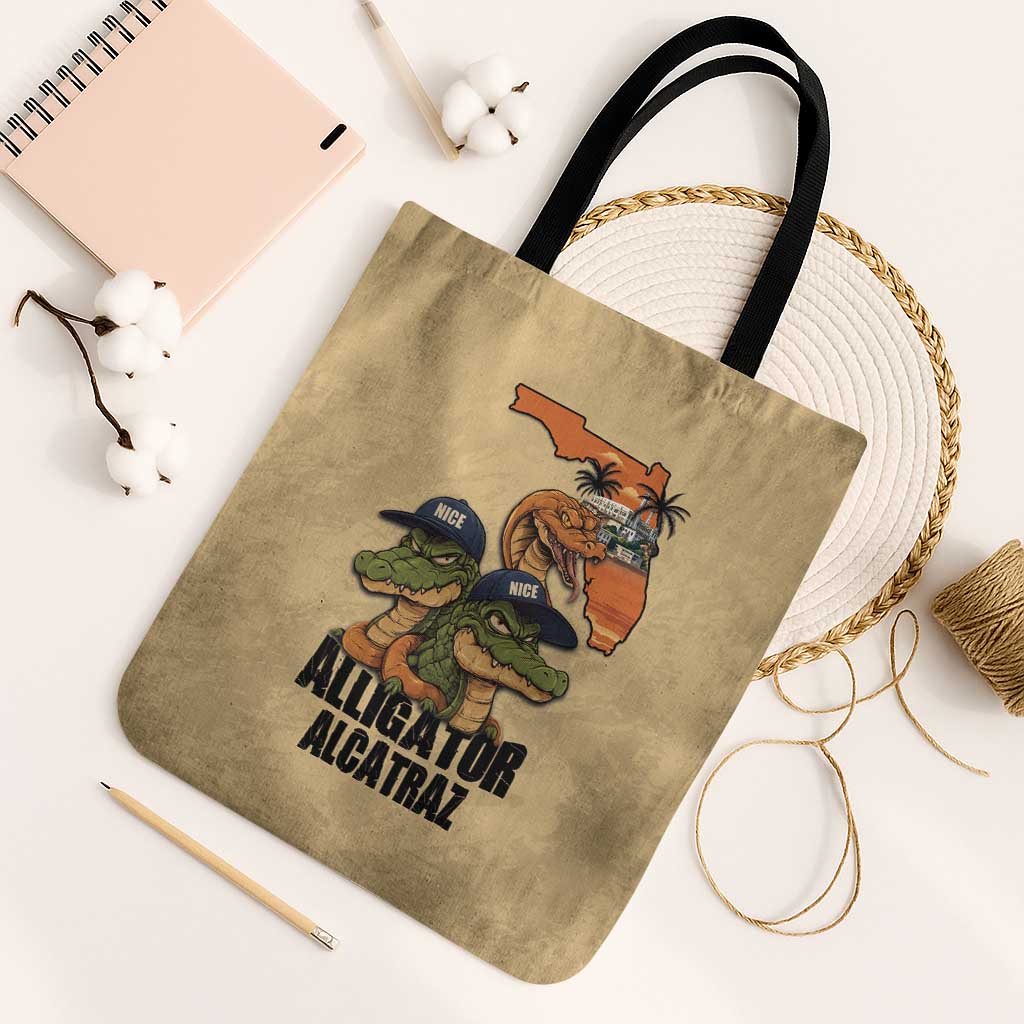 Alligator Alcatraz Prison Florida Everglades Tote Bag - Wonder Print Shop