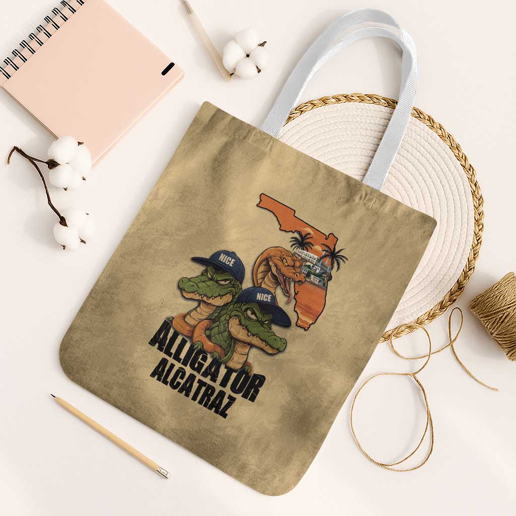 Alligator Alcatraz Prison Florida Everglades Tote Bag - Wonder Print Shop