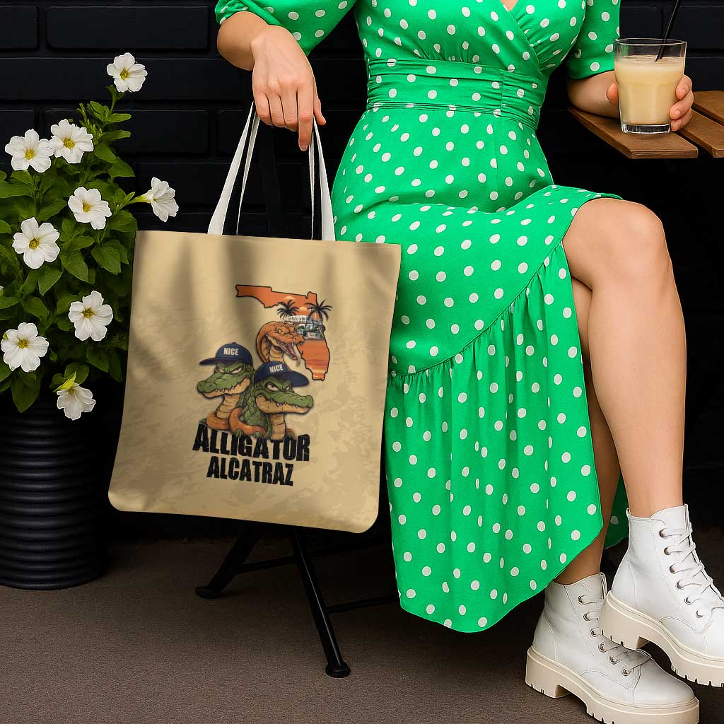 Alligator Alcatraz Prison Florida Everglades Tote Bag - Wonder Print Shop