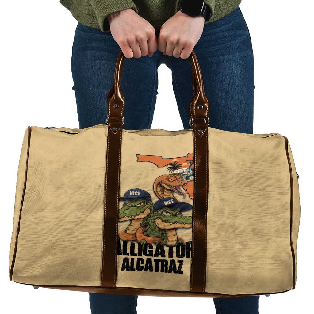 Alligator Alcatraz Prison Florida Everglades Travel Bag - Wonder Print Shop