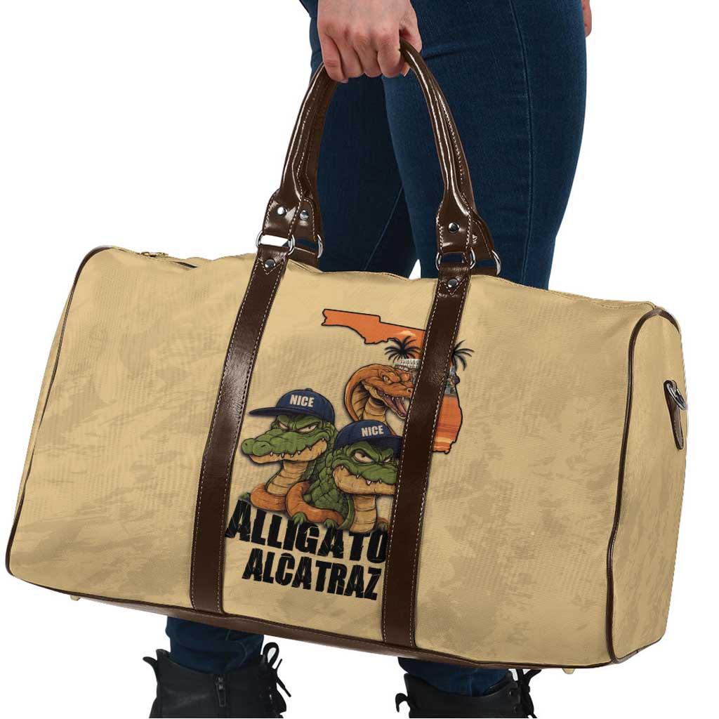 Alligator Alcatraz Prison Florida Everglades Travel Bag - Wonder Print Shop