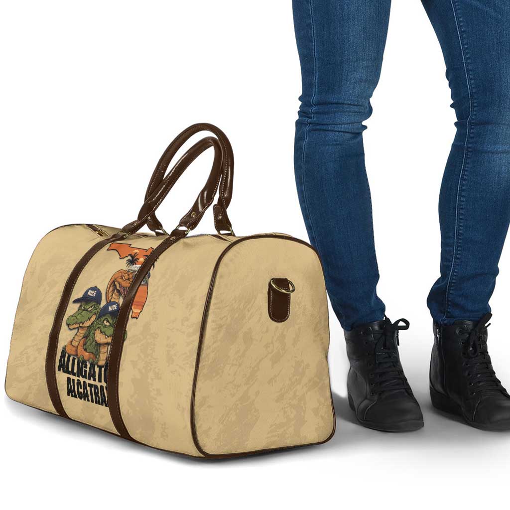 Alligator Alcatraz Prison Florida Everglades Travel Bag - Wonder Print Shop