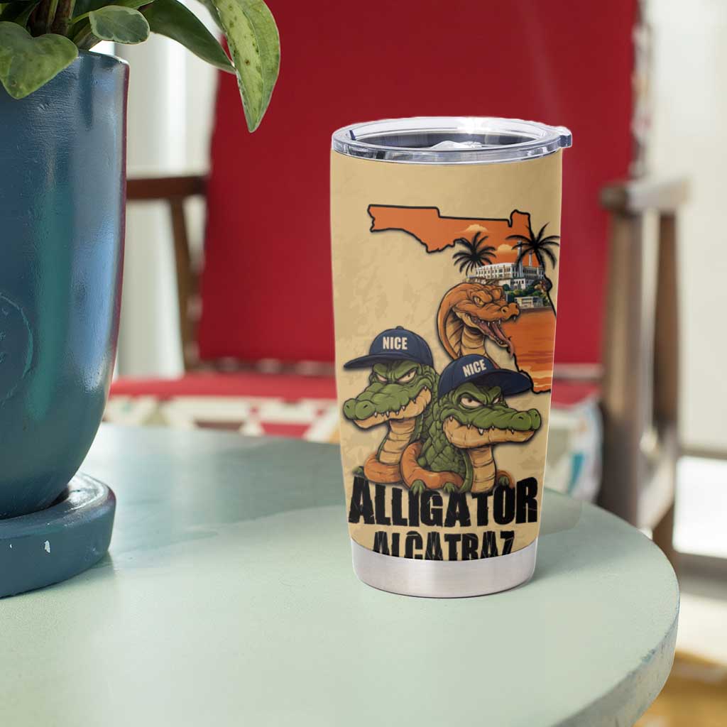 Alligator Alcatraz Prison Florida Everglades Tumbler Cup - Wonder Print Shop