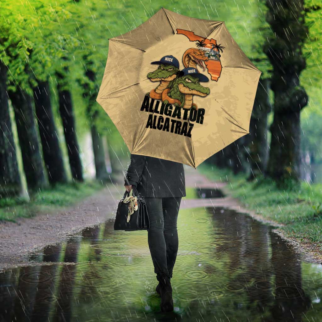 Alligator Alcatraz Prison Florida Everglades Umbrella - Wonder Print Shop