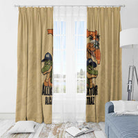 Alligator Alcatraz Prison Florida Everglades Window Curtain - Wonder Print Shop