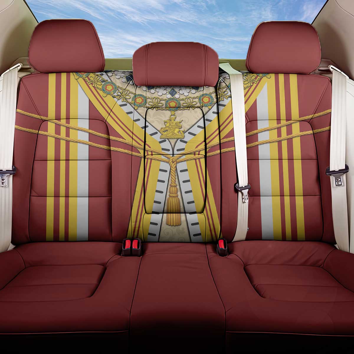 Victoria England Costume Back Car Seat Cover - Wonder Print Shop