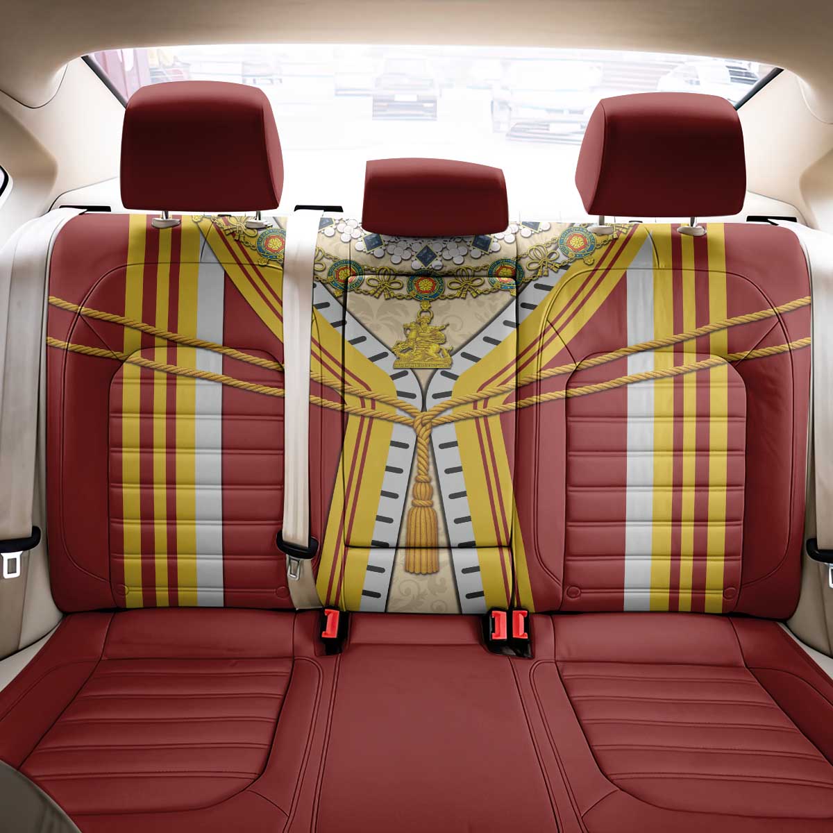 Victoria England Costume Back Car Seat Cover - Wonder Print Shop