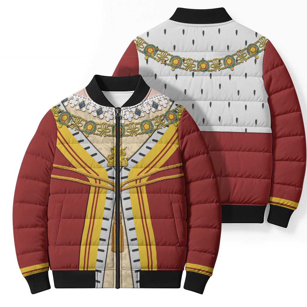 Victoria England Costume Bomber Puffer Jacket - Wonder Print Shop