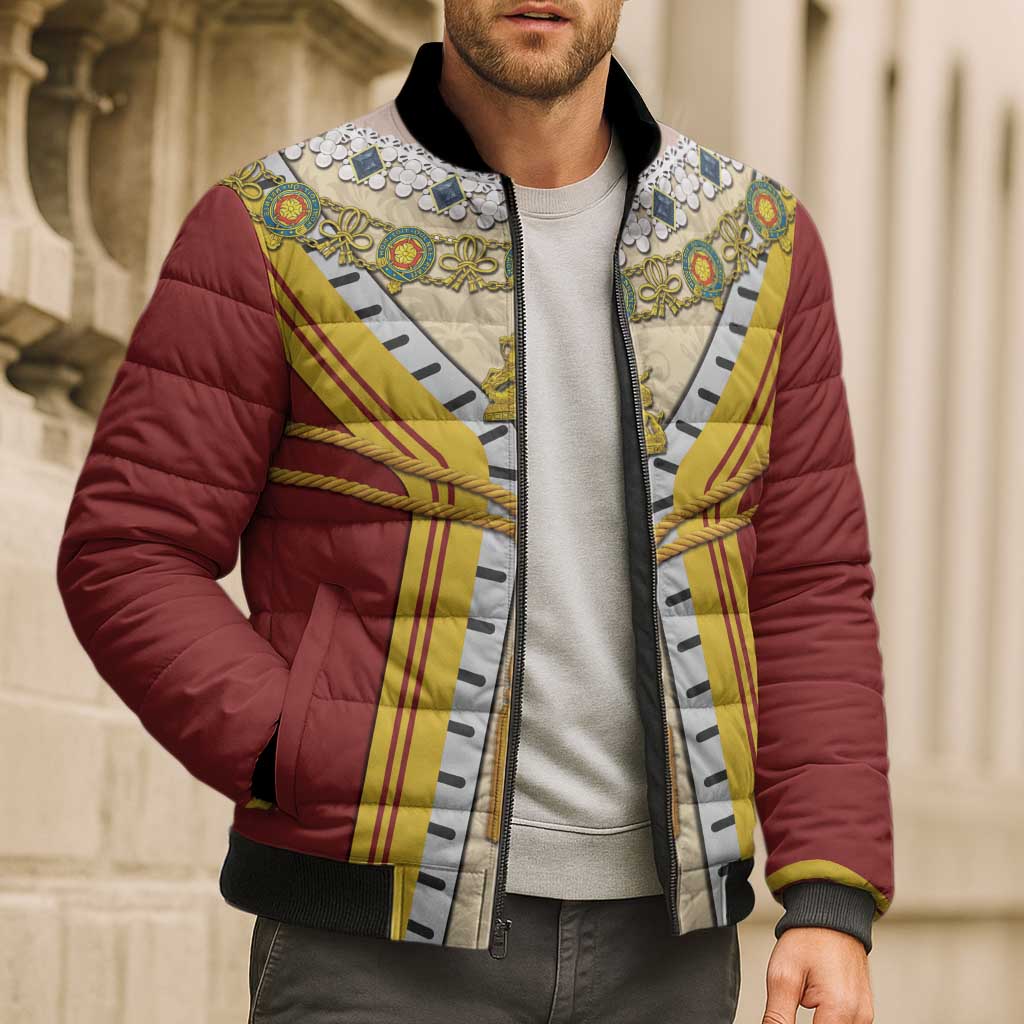 Victoria England Costume Bomber Puffer Jacket - Wonder Print Shop