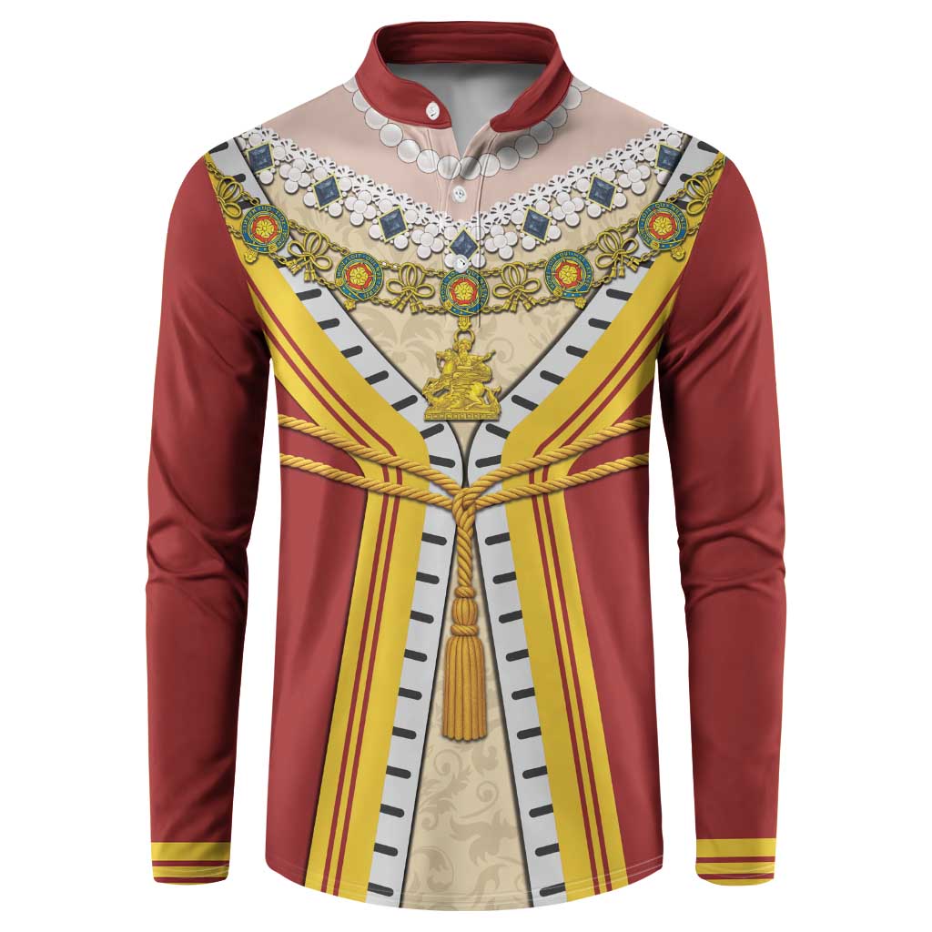 Victoria England Costume Button Sweatshirt - Wonder Print Shop