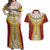 Victoria England Costume Couples Matching Off Shoulder Maxi Dress and Hawaiian Shirt - Wonder Print Shop