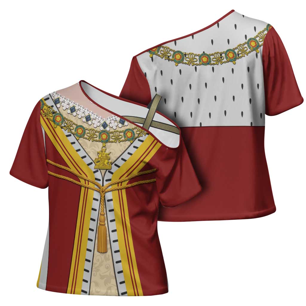 Victoria England Costume Cross Shoulder Shirt - Wonder Print Shop