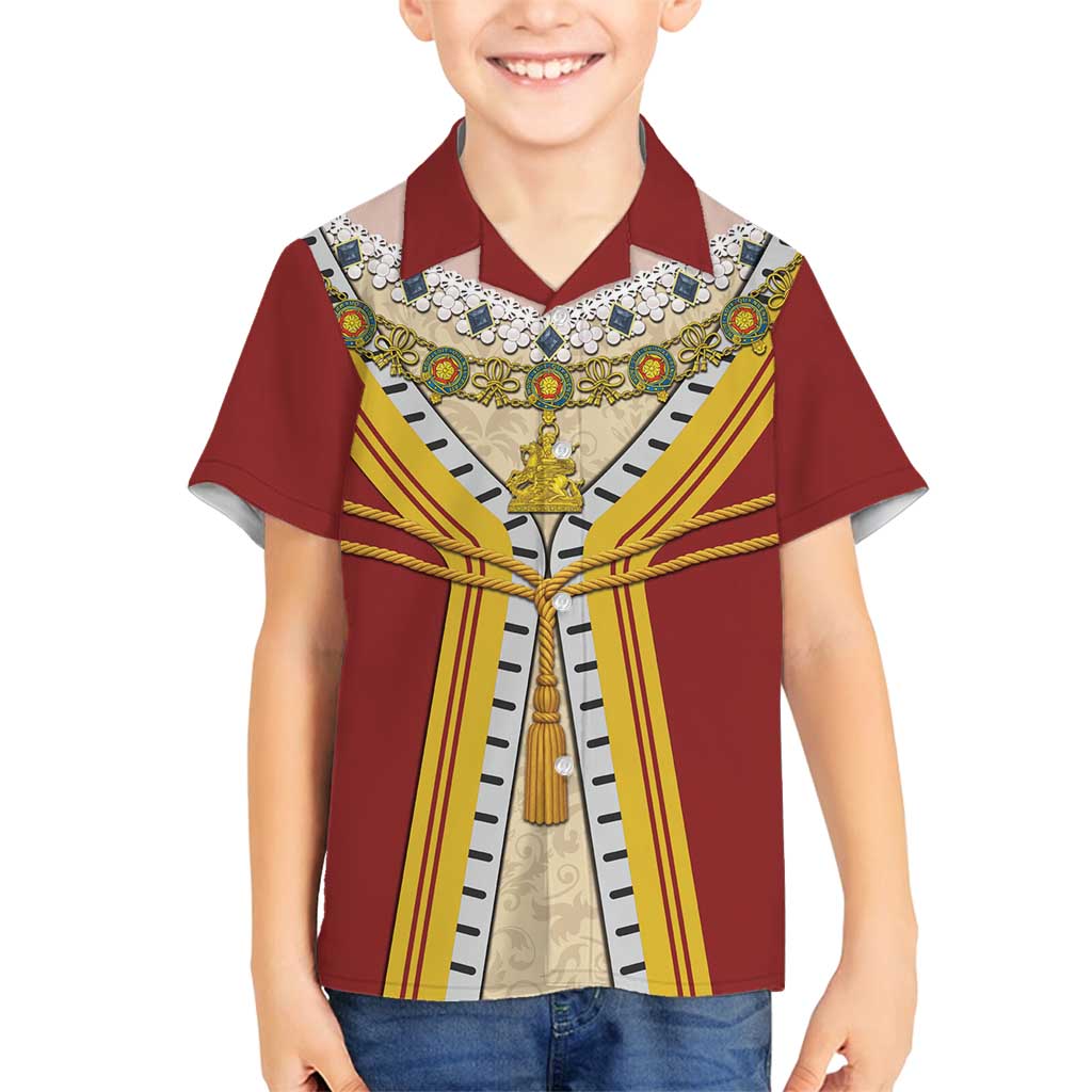 Victoria England Costume Family Matching Long Sleeve Bodycon Dress and Hawaiian Shirt - Wonder Print Shop