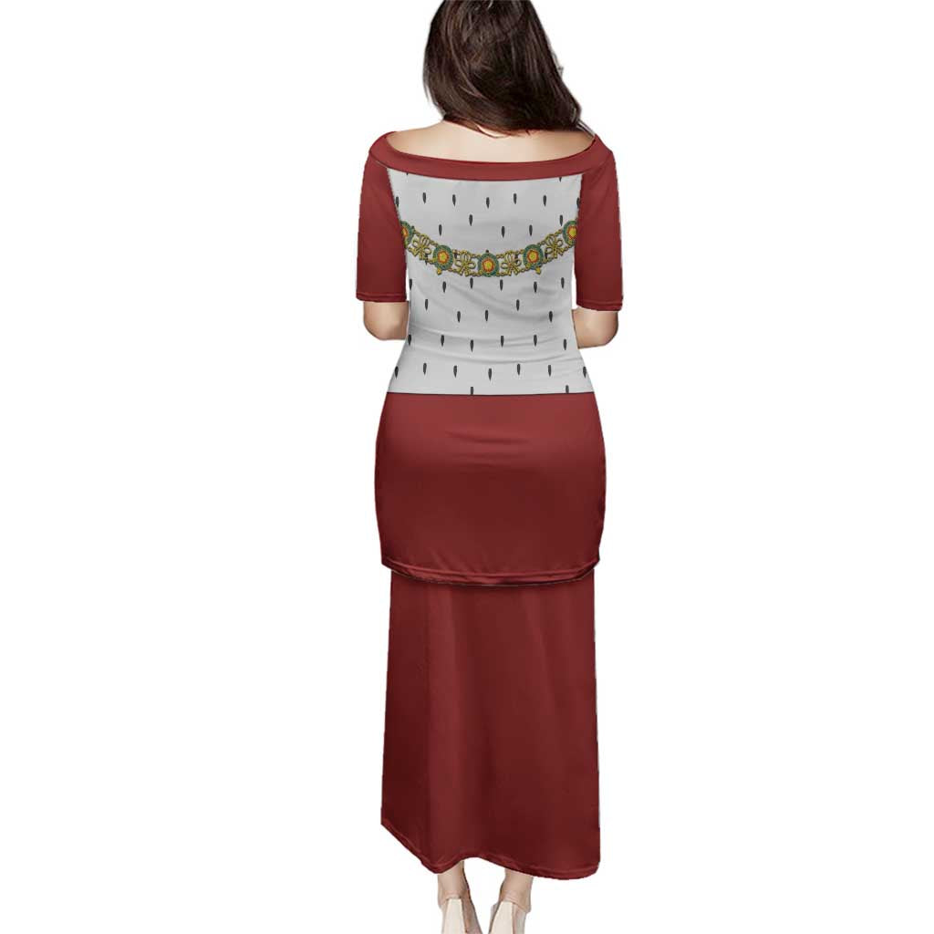 Victoria England Costume Family Matching Puletasi and Hawaiian Shirt - Wonder Print Shop