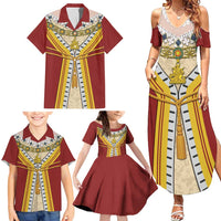 Victoria England Costume Family Matching Summer Maxi Dress and Hawaiian Shirt - Wonder Print Shop