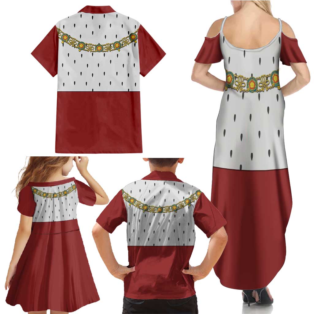 Victoria England Costume Family Matching Summer Maxi Dress and Hawaiian Shirt - Wonder Print Shop