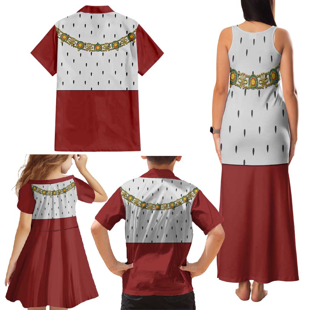 Victoria England Costume Family Matching Tank Maxi Dress and Hawaiian Shirt - Wonder Print Shop