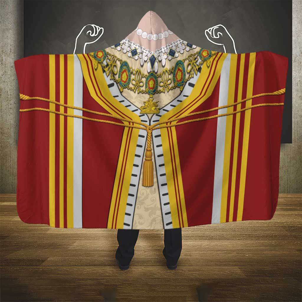Victoria England Costume Hooded Blanket - Wonder Print Shop