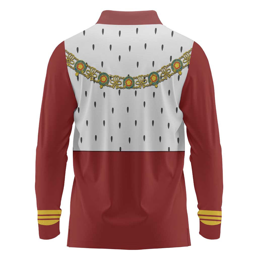 Victoria England Costume Long Sleeve Polo Shirt - Wonder Print Shop