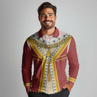 Victoria England Costume Long Sleeve Polo Shirt - Wonder Print Shop