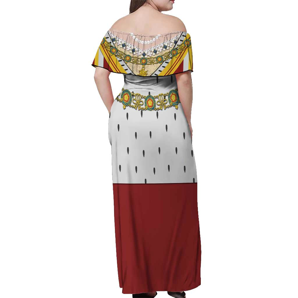 Victoria England Costume Off Shoulder Maxi Dress - Wonder Print Shop