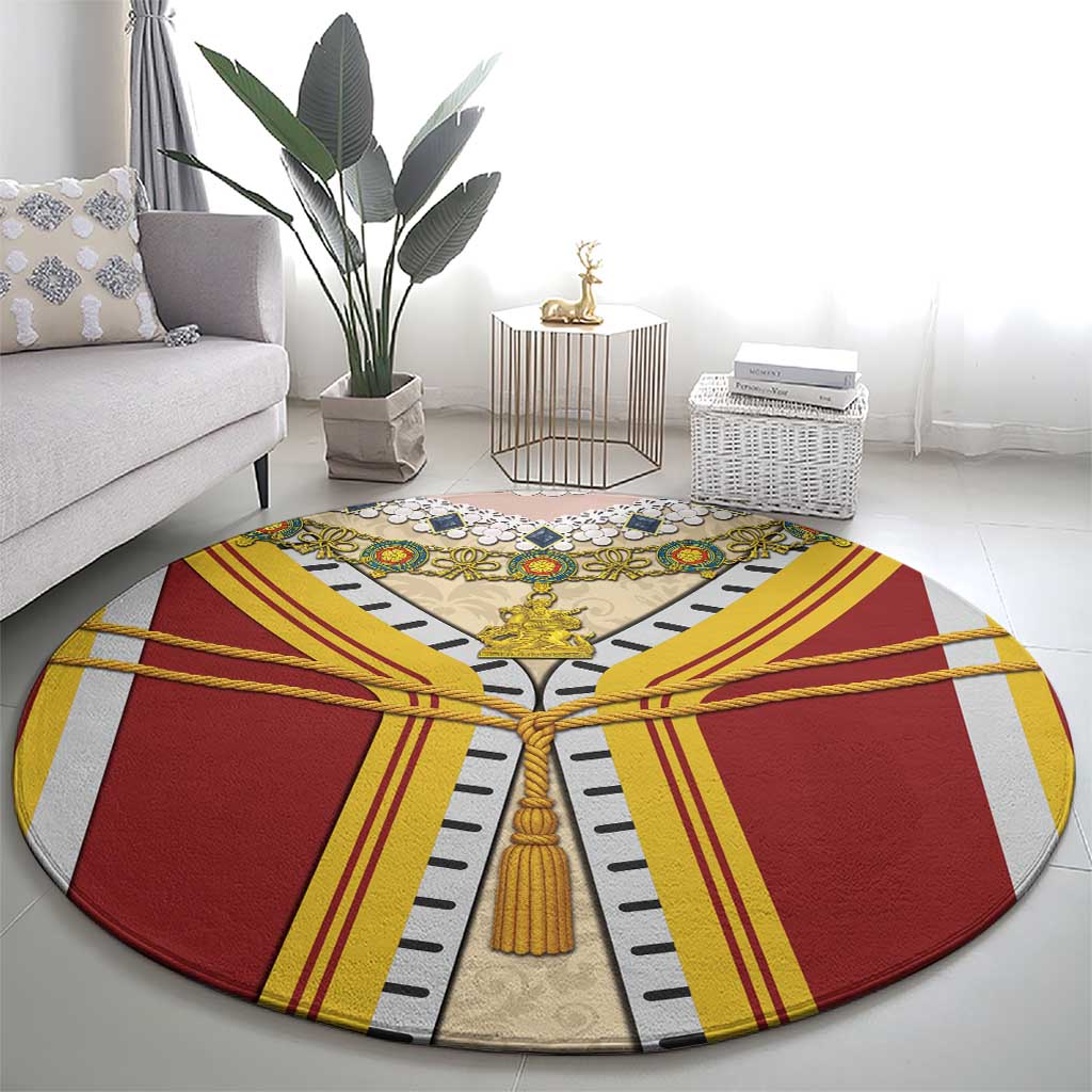 Victoria England Costume Round Carpet - Wonder Print Shop