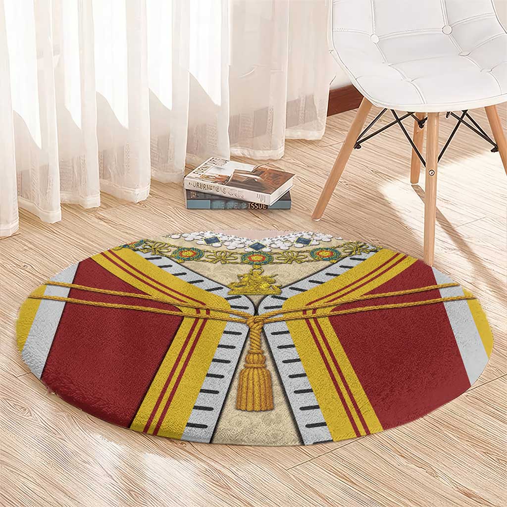 Victoria England Costume Round Carpet - Wonder Print Shop