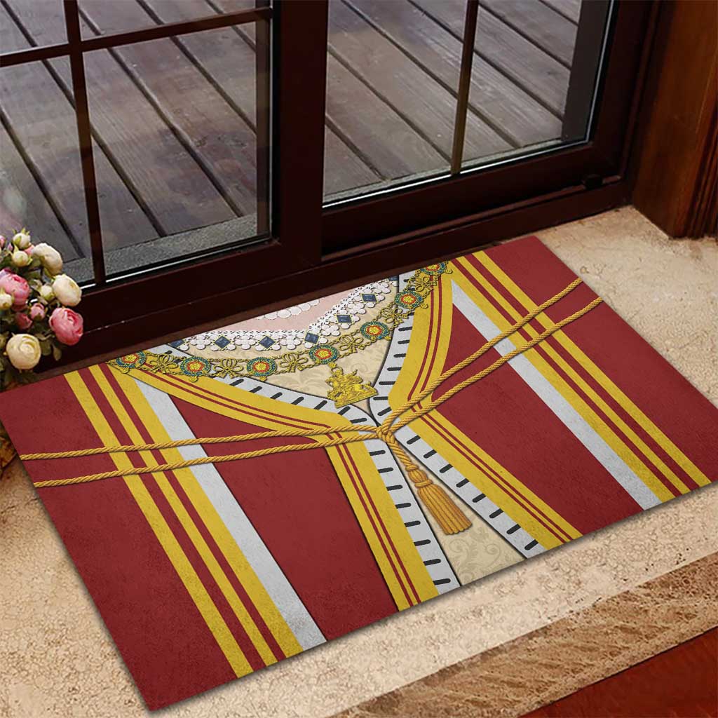 Victoria England Costume Rubber Doormat - Wonder Print Shop