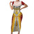Victoria England Costume Short Sleeve Bodycon Dress - Wonder Print Shop