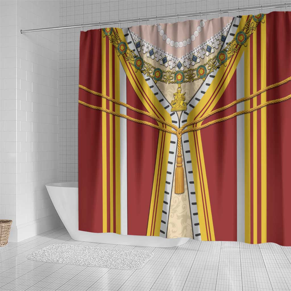 Victoria England Costume Shower Curtain - Wonder Print Shop
