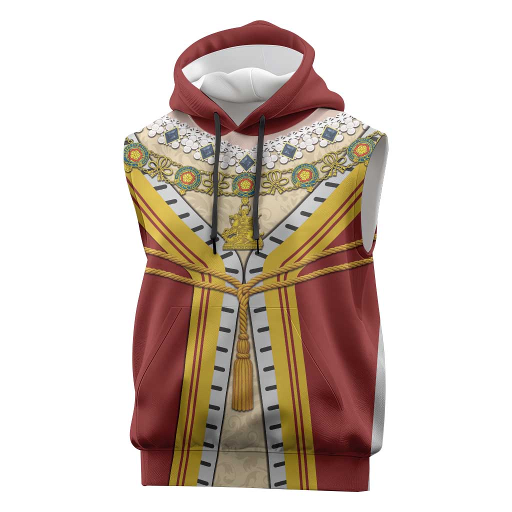 Victoria England Costume Sleeveless Hoodie - Wonder Print Shop
