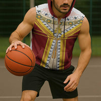 Victoria England Costume Sleeveless Zip Hoodie - Wonder Print Shop