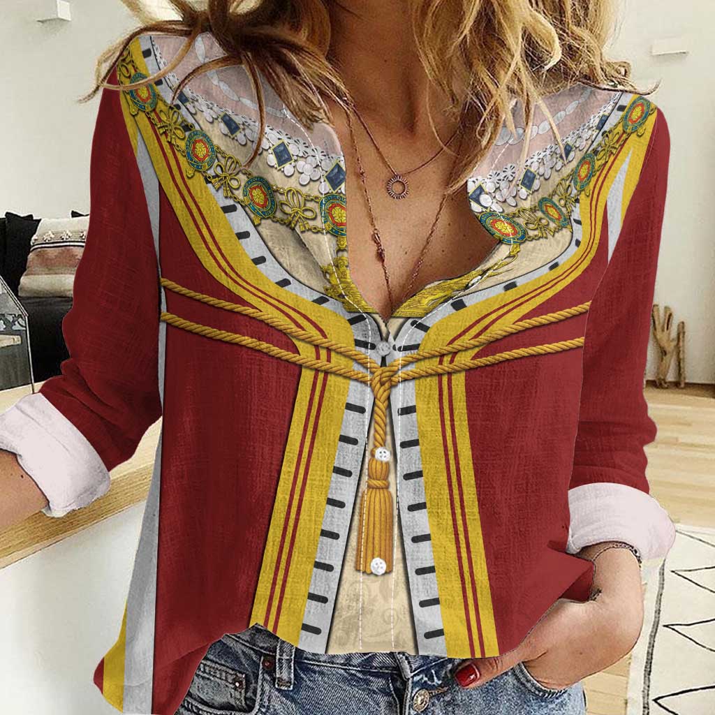 Victoria England Costume Women Casual Shirt - Wonder Print Shop