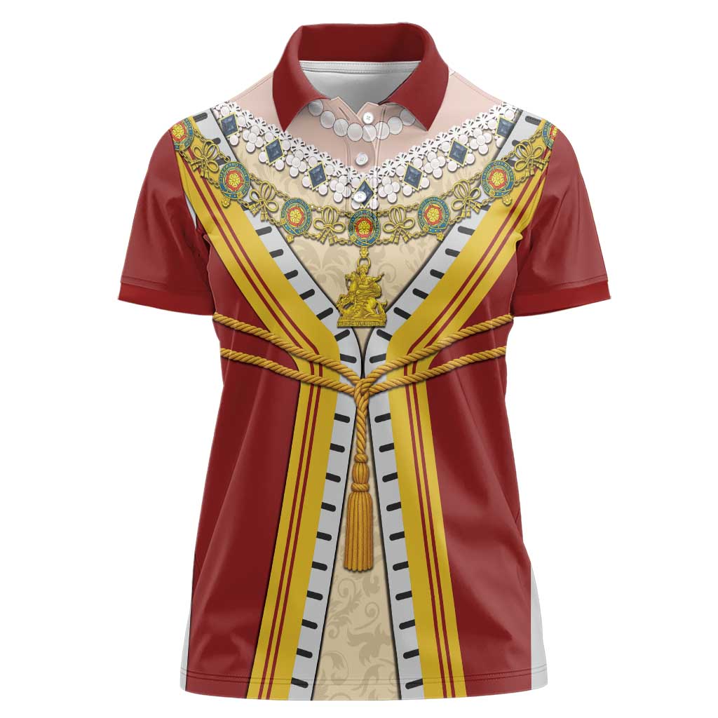 Victoria England Costume Women Polo Shirt - Wonder Print Shop