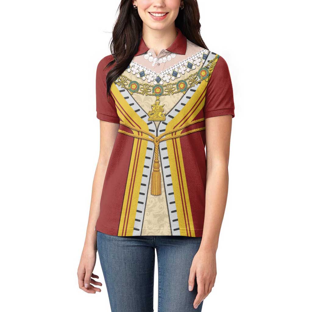 Victoria England Costume Women Polo Shirt - Wonder Print Shop