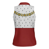 Victoria England Costume Women Sleeveless Polo Shirt - Wonder Print Shop