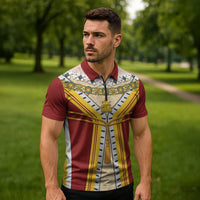 Victoria England Costume Zipper Polo Shirt - Wonder Print Shop