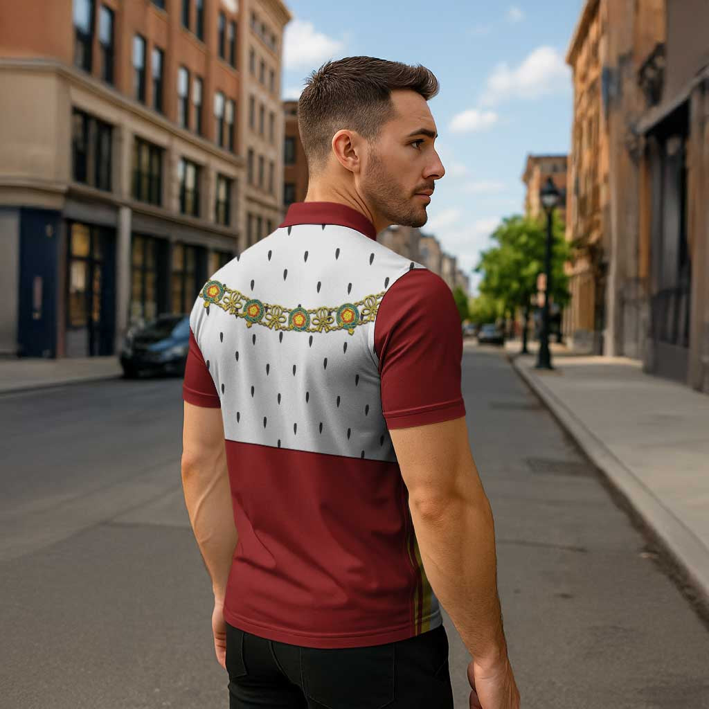 Victoria England Costume Zipper Polo Shirt - Wonder Print Shop