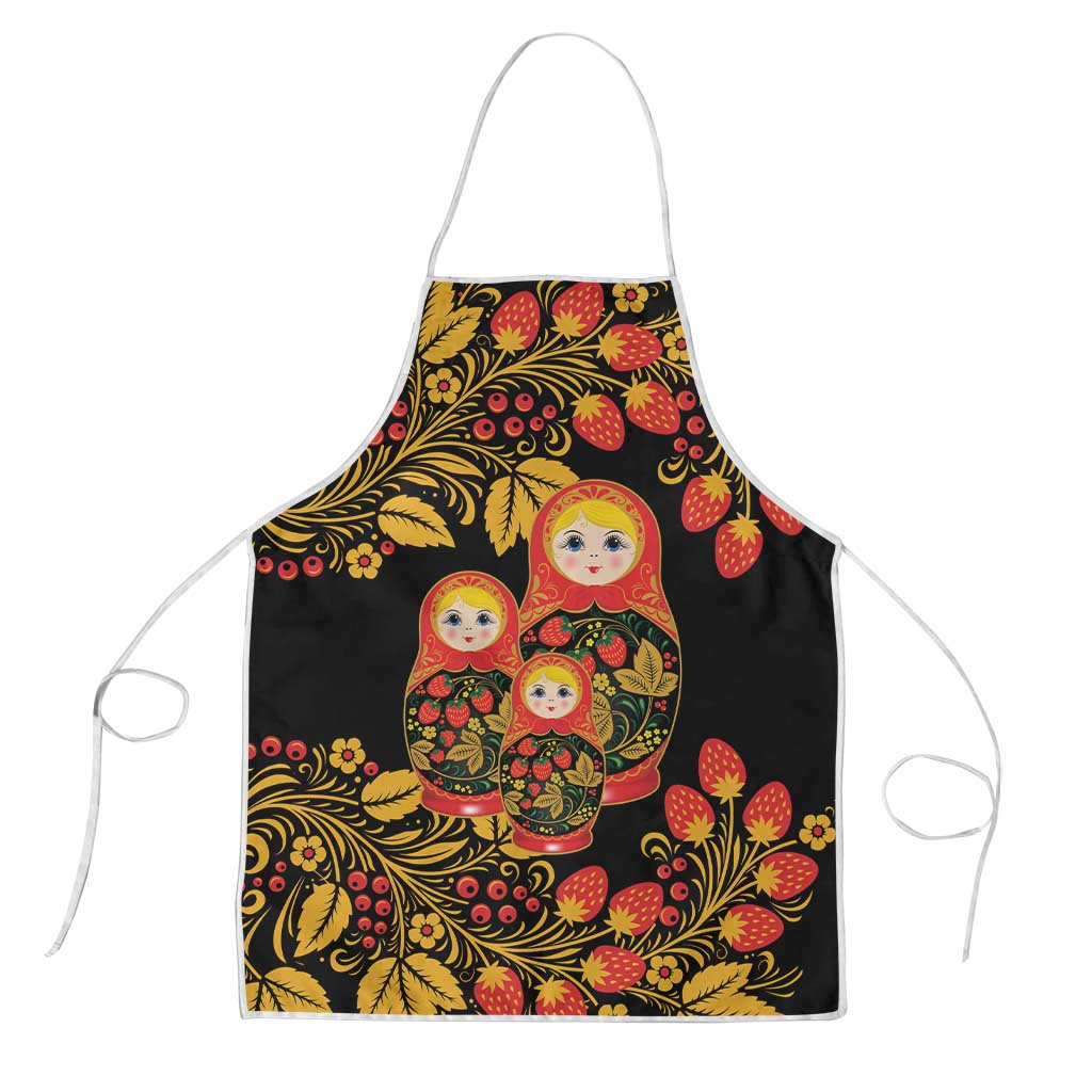 Russian Matryoshka Doll Apron Khokhloma Patterns - Wonder Print Shop