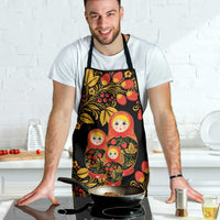 Russian Matryoshka Doll Apron Khokhloma Patterns - Wonder Print Shop