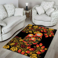 Russian Matryoshka Doll Area Rug Khokhloma Patterns - Wonder Print Shop